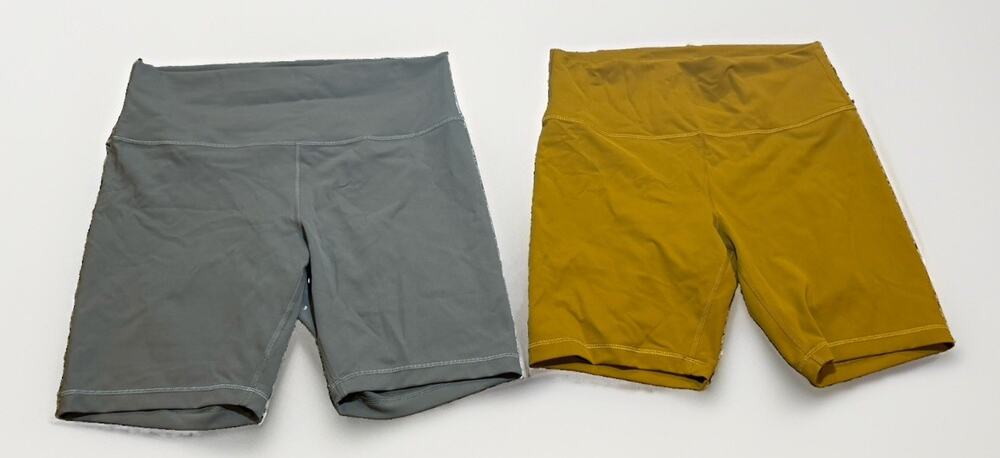 Lot Of 2 Lululemon Women's Wunder Train High-Rise 8” Shorts Size 14 EUC